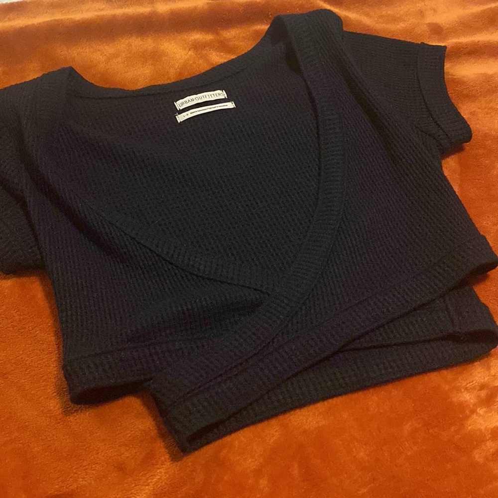 Urban Outfitters Short Sleeve Criss Cross Top